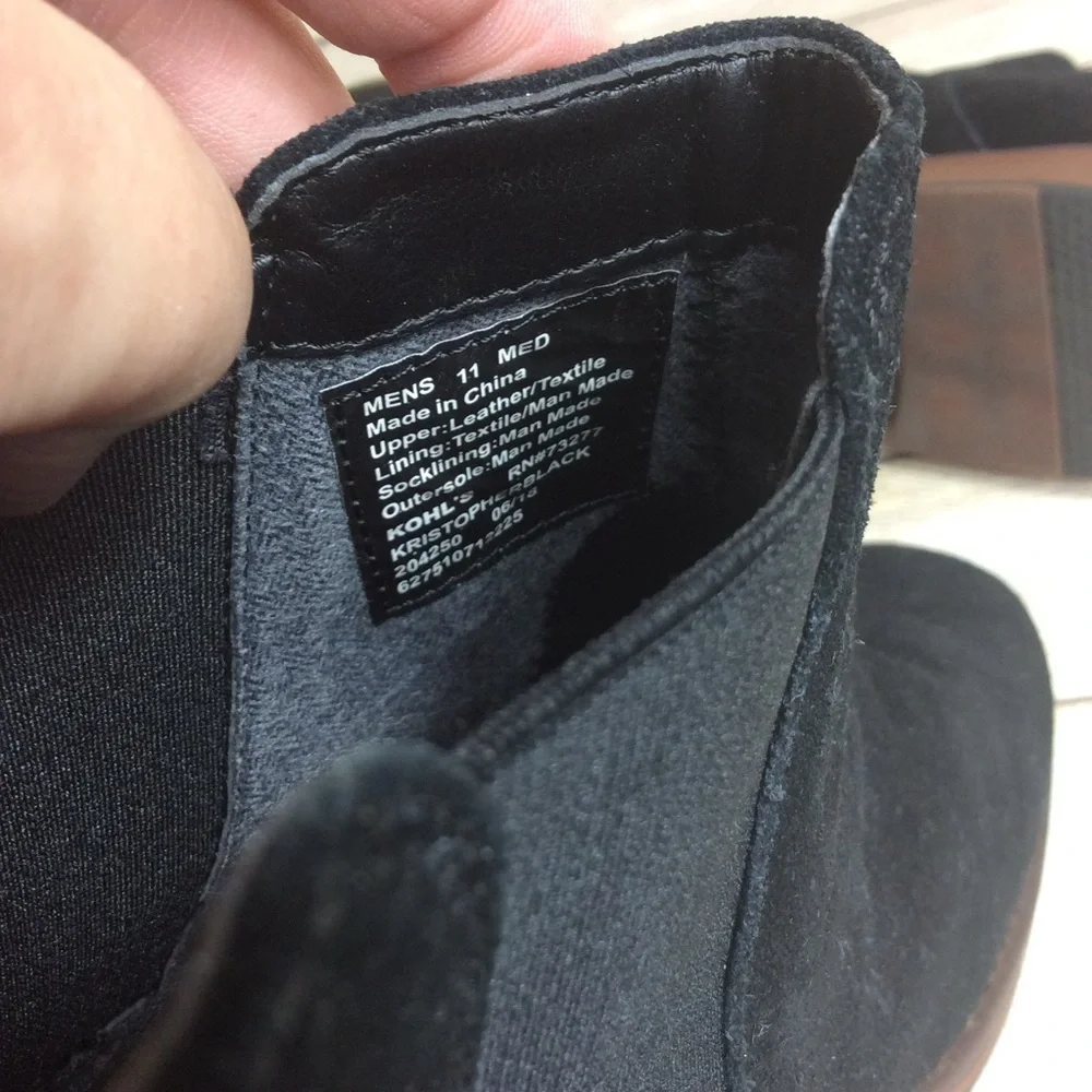 Sonoma Kristopher black suede leather Chelsea boot. Size 11